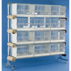 Batterie D'élevage 12 Cages - 60x31x35cm -VERSELE-LAGA || Deli Nature || Duvo Verkoopwinkel batterie d elevage 12 cages 60x31x35cm 1 3