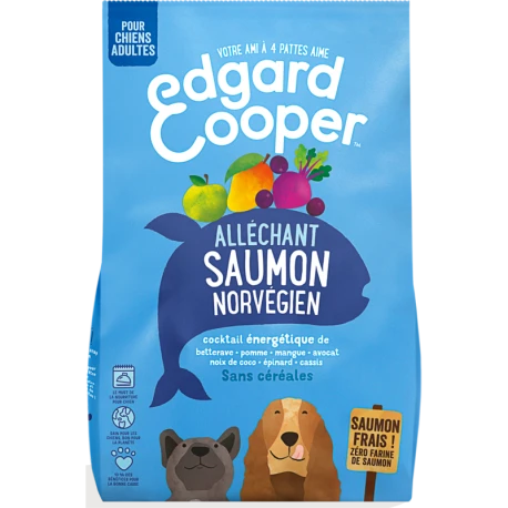Croquettes Adult Saumon Norvégien Frais 12kg - Edgard Et Cooper 1 Croquettes Adult Saumon Norvégien Frais 12kg - Edgard Et Cooper