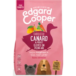 Croquettes Puppy Canard & Poulet Frais Élevés En Plein Air 12kg - Edgard Et Cooper