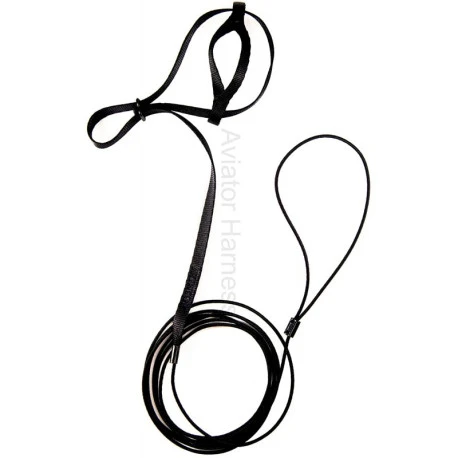 Harnais Pour Perroquets Aviator - S/Noir 3 Harnais Pour Perroquets Aviator - S/Noir - Afbeelding 3