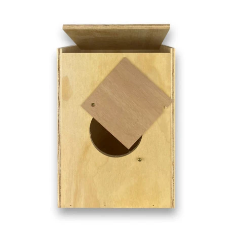 Nichoir Vertical Pour Grandes Perruches 22x22x30 Cm 2 Nichoir Vertical Pour Grandes Perruches 22x22x30 Cm - Afbeelding 2