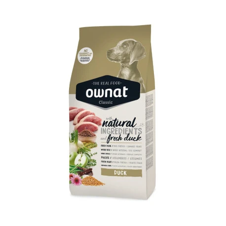 OWNAT Classic Duck Pour Chien Adulte Au Canard 4kg 1 OWNAT Classic Duck Pour Chien Adulte Au Canard 4kg