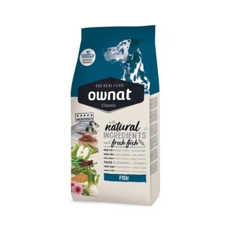 OWNAT Classic Fish Pour Chien Adulte Au Poisson 4kg 1 OWNAT Classic Fish Pour Chien Adulte Au Poisson 4kg
