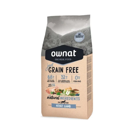 OWNAT Just Grain Free Adult Sans Céréales à L'agneau Pour Chien Adulte 3kg 3 OWNAT Just Grain Free Adult Sans Céréales à L'agneau Pour Chien Adulte 3kg -VERSELE-LAGA || Deli Nature || Duvo Verkoopwinkel ownat just grain free adult sans cereales a l agneau pour chien adulte 3kg