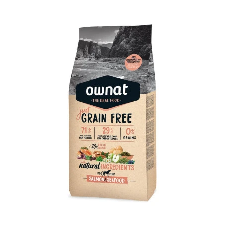 OWNAT Just Grain Free Adult Sans Céréales Au Saumon & Fruits De Mer Pour Chien Adulte 14kg 7 OWNAT Just Grain Free Adult Sans Céréales Au Saumon & Fruits De Mer Pour Chien Adulte 14kg -VERSELE-LAGA || Deli Nature || Duvo Verkoopwinkel ownat just grain free adult sans cereales au saumon fruits de mer pour chien adulte 14kg