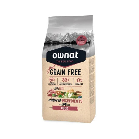 OWNAT Just Grain Free Canard Pour Chien 14kg 4 OWNAT Just Grain Free Canard Pour Chien 14kg -VERSELE-LAGA || Deli Nature || Duvo Verkoopwinkel ownat just grain free canard pour chien 14kg