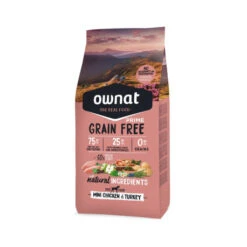 OWNAT PRIME Grain Free Adult Mini Sans Céréales Au Poulet & Dinde Pour Petit Chien Adulte 3kg