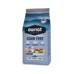 OWNAT PRIME Grain Free Senior Sans Céréales Au Poulet & Dinde Pour Chien âgé 12kg