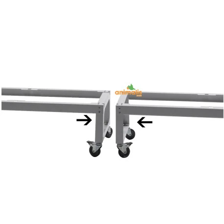 Pied Sur Roulettes Pour Les Cages Pliables De 90 Cm - 2gr 2 Pied Sur Roulettes Pour Les Cages Pliables De 90 Cm - 2gr - Afbeelding 2