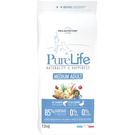 PureLife Medium Adulte 12kg 1 PureLife Medium Adulte 12kg