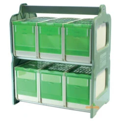 Valise De Transport Avec 6 Cageots - 22 X 37 X 43 Cm